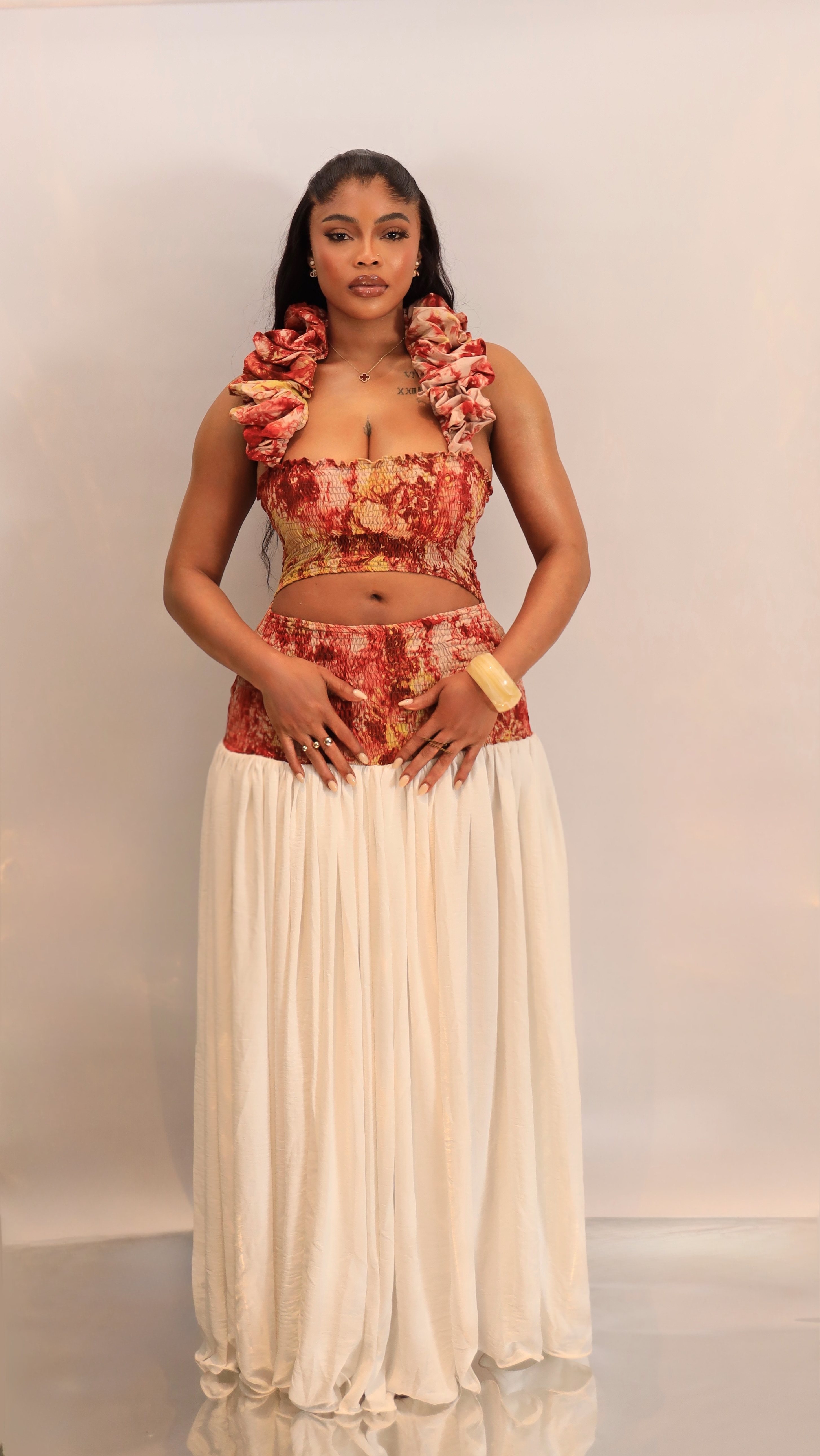 Robe Lewa &middot; Rouge Orange &mdash; vue 1